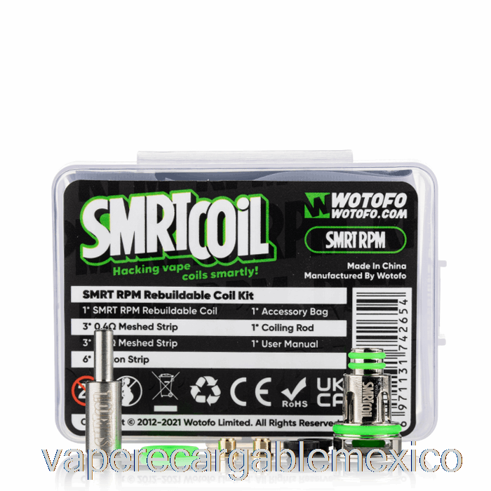 Kit De Bobina Reconstruible Vape Recargable Wotofo Smrt [rpm] Kit De Bobina Reconstruible